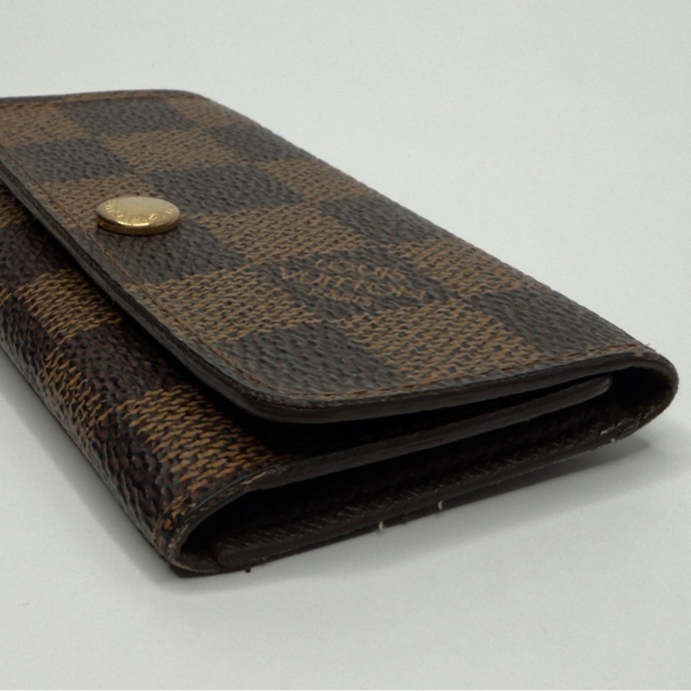 Vintage Louis Vuitton Damier Brown Ebene 4 Key Holder/Wallet, Unisex - Picture 4 of 10